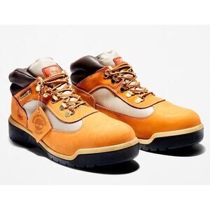 Timberland Mens Waterproof Leather Field Wheat Rubber Lug Outsole Boot Sz 10